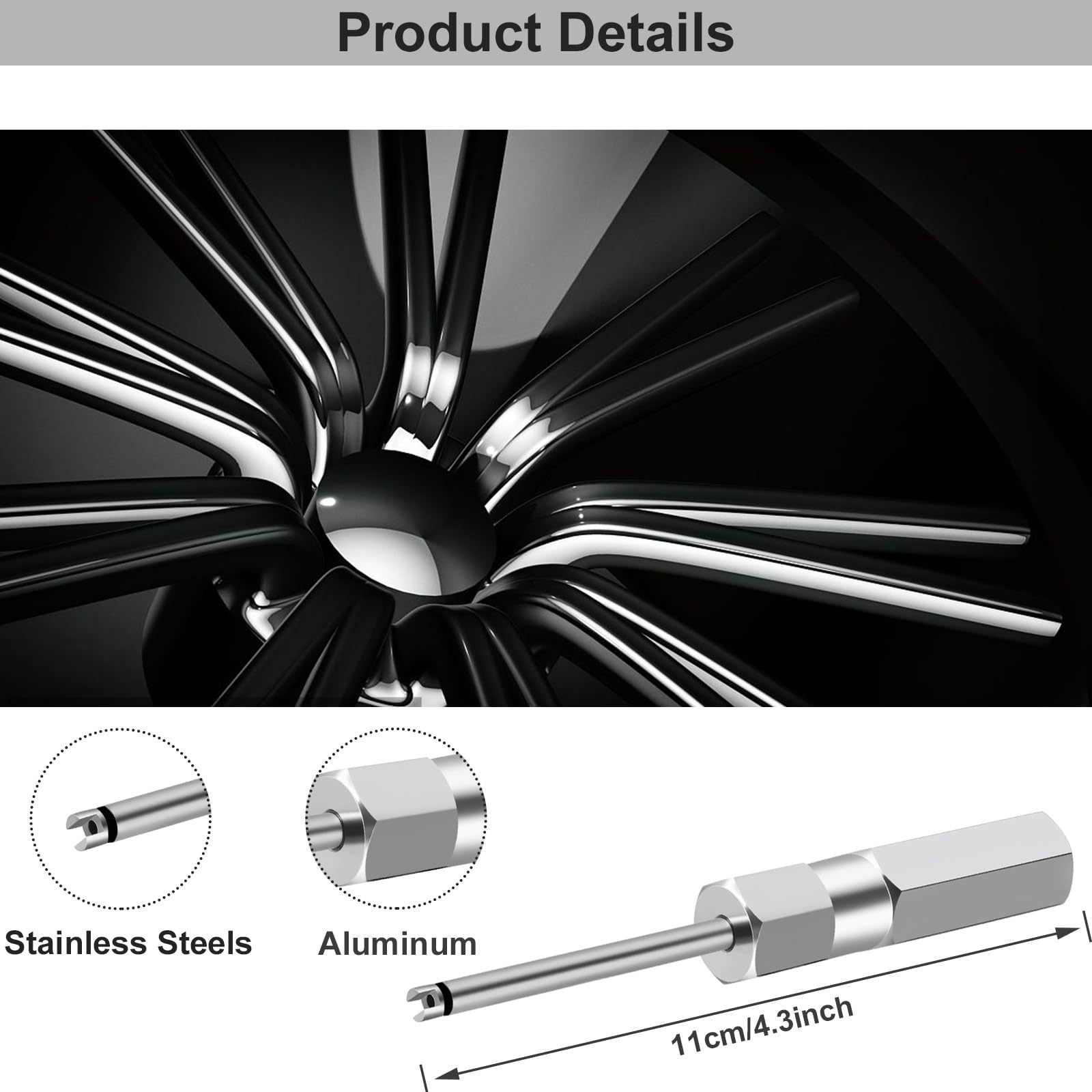 Tire Valve Core Remover and Installer Tool