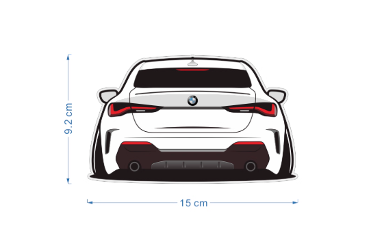 Modern German Coupe Car Sticker